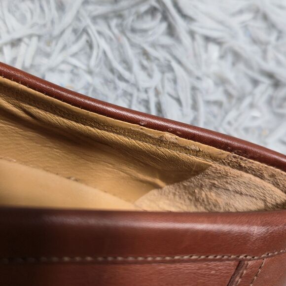 Sezane Andrea Natural Heritage Womens Size 8 EU 38 Warm Brown Leather Loafers - Picture 11 of 12